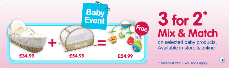 3 for 2 baby event - nursery